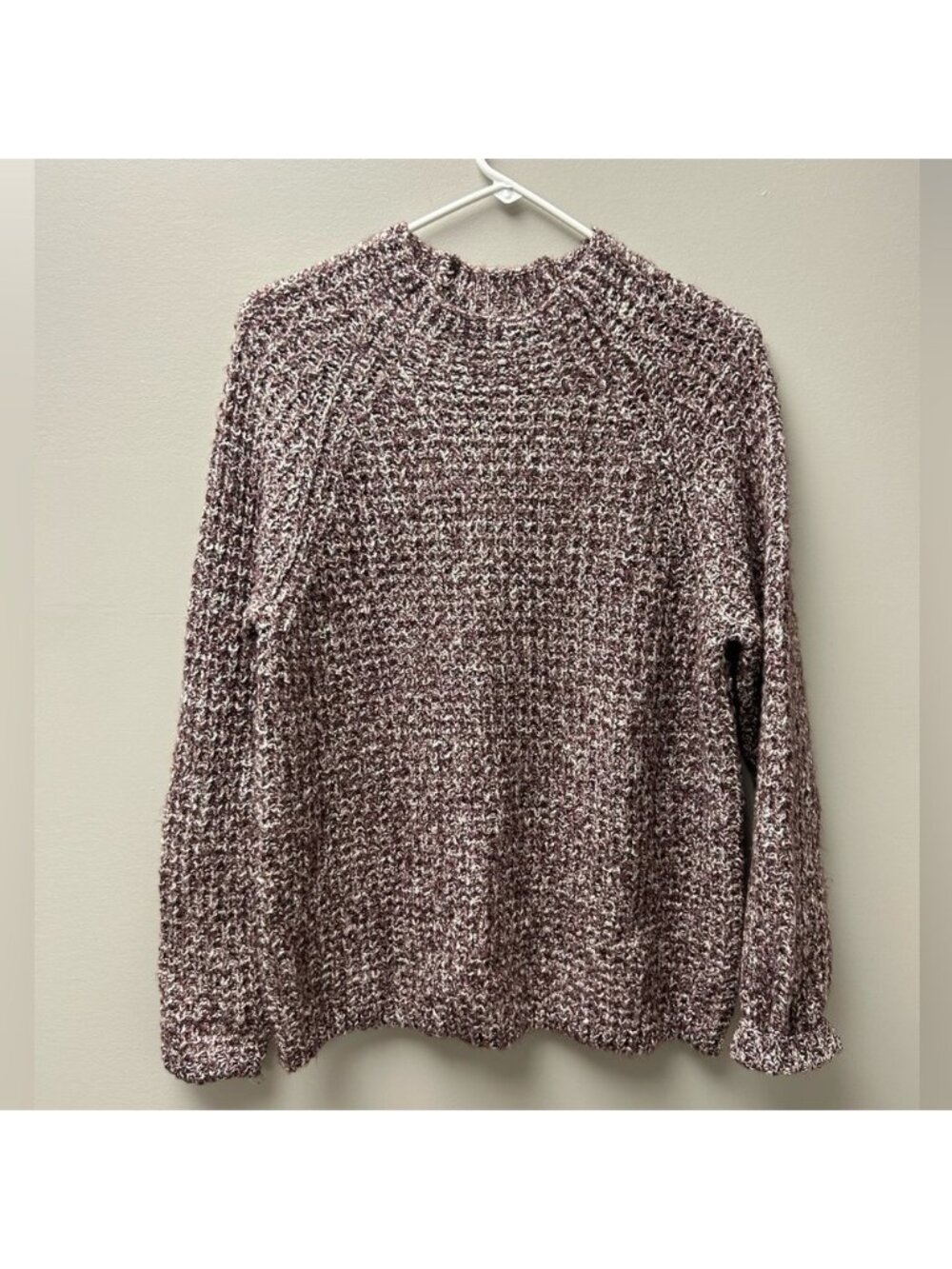 Denver Hayes Women’s Purple and White Knit Sweater